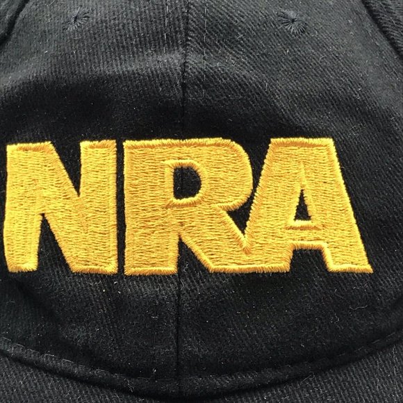 NRA National Rifle Association Gun Rights Hat Cap Black Adult Used Adjustable - Picture 3 of 3